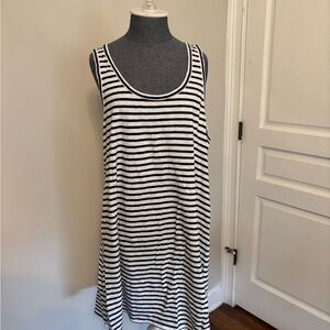 J. Crew Striped Racer Back Tank Dress